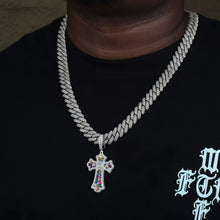 Cargar imagen en el visor de la galería, Dije Cruz Moissanitas-Plata Ley 925
