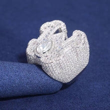 Cargar imagen en el visor de la galería, Anillos &quot;W&quot; Moissanitas-Plata Ley 925
