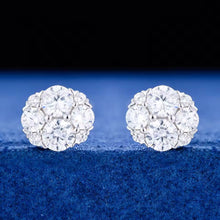Cargar imagen en el visor de la galería, Aretes Plata Ley 925-Moissanitas
