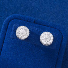 Cargar imagen en el visor de la galería, Aretes Redondos Plata Ley 925-Moissanitas
