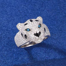 Cargar imagen en el visor de la galería, Dije Leopardo Plata Ley 925-Moissanitas
