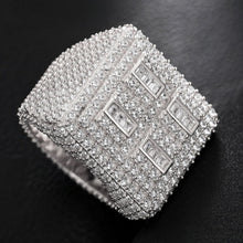 Cargar imagen en el visor de la galería, Anillo Baguette Cuadrado Moissanitas-Plata Ley 925
