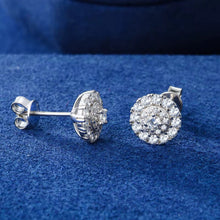 Cargar imagen en el visor de la galería, Aretes Moissanitas-Plata Ley 925
