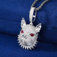 Cargar imagen en el visor de la galería, Dije Bulldog Frances Plata Ley 925-Moissanitas
