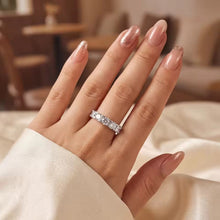 Cargar imagen en el visor de la galería, Anillo Tennis Plata Ley 925-Moissanitas
