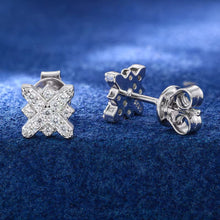 Cargar imagen en el visor de la galería, Aretes Moissanitas-Plata Ley 925

