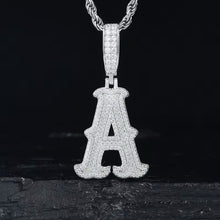 Cargar imagen en el visor de la galería, Dije Letra Inicial Moissanitas-Plata Ley 925
