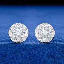 Cargar imagen en el visor de la galería, Aretes Estrella de David Plata Ley 925-Moissanitas
