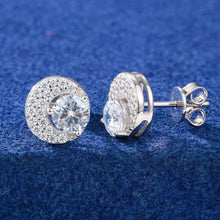 Cargar imagen en el visor de la galería, Aretes Moissanitas-Plata Ley 925
