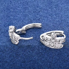 Cargar imagen en el visor de la galería, Candongas Cruz Moissanitas-Plata Ley 925
