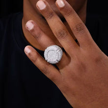 Cargar imagen en el visor de la galería, Anillo Cubano Plata Ley 925-Moissanitas
