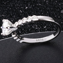 Cargar imagen en el visor de la galería, Anillo Solitario Moissanitas-Plata Ley 925 DAMA
