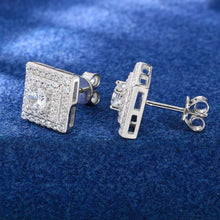 Cargar imagen en el visor de la galería, Aretes Moissanitas-Plata Ley 925
