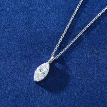 Cargar imagen en el visor de la galería, Collar + Dije Piedra central Plata Ley 925-Moissanitas
