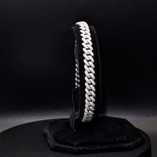 Cargar imagen en el visor de la galería, Pulsera Cubana 9mm Plata Ley 925-Moissanitas
