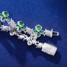 Cargar imagen en el visor de la galería, Pulsera Cubana Cruz Plata Ley 925-Moissanitas
