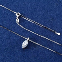 Cargar imagen en el visor de la galería, Collar + Dije Piedra central Plata Ley 925-Moissanitas

