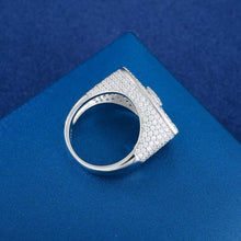 Cargar imagen en el visor de la galería, Anillo Ojo Moissanitas-Plata Ley 925
