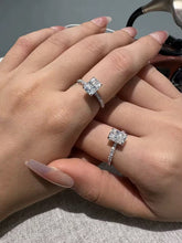Cargar imagen en el visor de la galería, Anillos Solitarios Dama Moissanitas-Plata Ley 925
