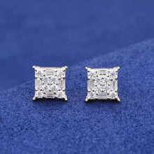 Cargar imagen en el visor de la galería, Aretes Moissanitas-Plata Ley 925
