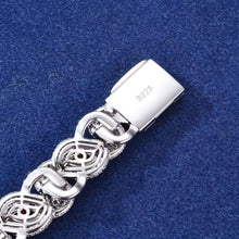 Cargar imagen en el visor de la galería, Pulsera Cubana Ojo Carmesí Plata Ley 925-Moissanitas
