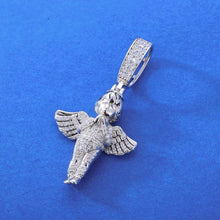 Cargar imagen en el visor de la galería, Dije Ángel Plata Ley 925-Moissanitas

