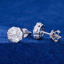 Cargar imagen en el visor de la galería, Aretes Plata Ley 925-Moissanitas
