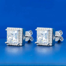 Cargar imagen en el visor de la galería, Aretes Moissanitas-Plata Ley 925
