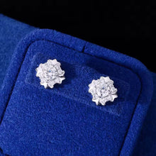 Cargar imagen en el visor de la galería, Aretes Cruz Plata Ley 925-Moissanitas
