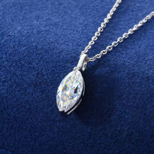 Cargar imagen en el visor de la galería, Collar + Dije Piedra central Plata Ley 925-Moissanitas
