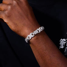 Cargar imagen en el visor de la galería, Pulsera Cubana Nudos Plata Ley 925-Moissanitas
