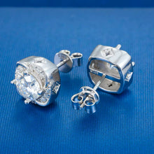 Cargar imagen en el visor de la galería, Aretes Plata Ley 925-Moissanitas
