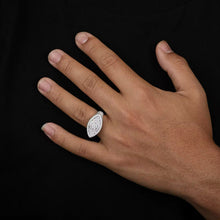 Cargar imagen en el visor de la galería, Anillo Ojo Moissanitas-Plata Ley 925

