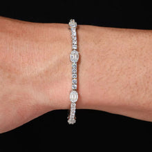 Cargar imagen en el visor de la galería, Pulsera Tennis Moissanitas-Plata Ley 925
