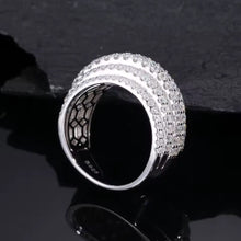 Cargar imagen en el visor de la galería, Anillo Plata Ley 925-Moissanitas
