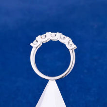 Cargar imagen en el visor de la galería, Anillo Tennis Plata Ley 925-Moissanitas
