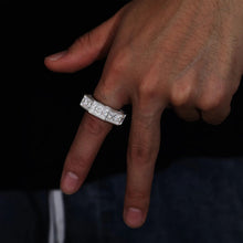 Cargar imagen en el visor de la galería, Anillo Octágono Moissanitas-Plata Ley 925
