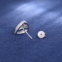 Cargar imagen en el visor de la galería, Aretes Moissanitas-Plata Ley 925

