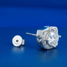 Cargar imagen en el visor de la galería, Aretes Plata Ley 925-Moissanitas
