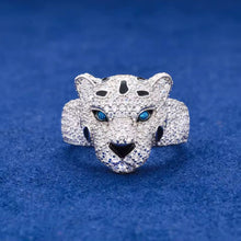 Cargar imagen en el visor de la galería, Dije Leopardo Plata Ley 925-Moissanitas
