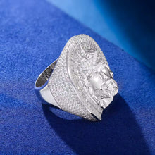 Cargar imagen en el visor de la galería, Anillo Rostro Cristo Baguette Plata Ley 925-Mioissanitas
