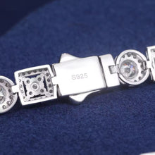 Cargar imagen en el visor de la galería, Pulsera Tennis Plata Ley 925-Moissanitas
