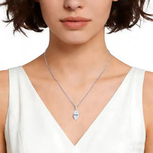 Cargar imagen en el visor de la galería, Collar + Dije Piedra central Plata Ley 925-Moissanitas
