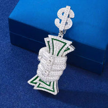 Cargar imagen en el visor de la galería, Dije Mano Dinero Plata Ley 925-Moissanitas
