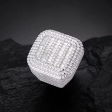 Cargar imagen en el visor de la galería, Anillo Baguette Plata Ley 925-Moissanitas
