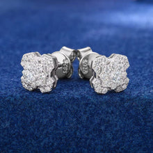 Cargar imagen en el visor de la galería, Aretes Moissanitas-Plata Ley 925
