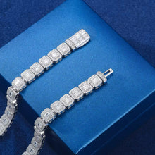 Cargar imagen en el visor de la galería, Pulsera Tennis Moissanitas-Plata Ley 925

