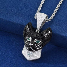 Cargar imagen en el visor de la galería, Dije Gato Plata Ley 925-Moissanitas

