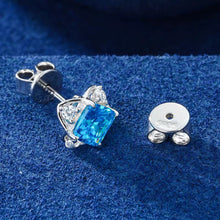 Cargar imagen en el visor de la galería, Aretes Moissanitas-Plata Ley 925
