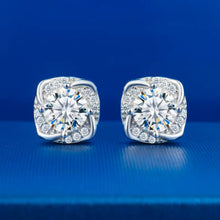 Cargar imagen en el visor de la galería, Aretes Plata Ley 925-Moissanitas
